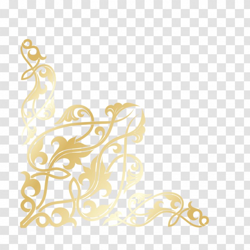 Ornament Information - Silhouette - Decorative Gold Base Transparent PNG