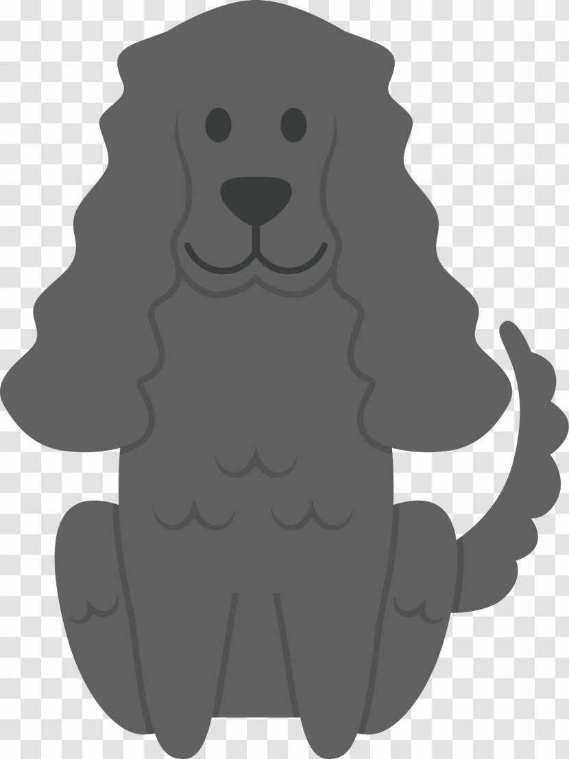 Curly Coated Retriever Dog Breed Puppy Sporting Group - Monochrome Photography - ​​vector Transparent PNG