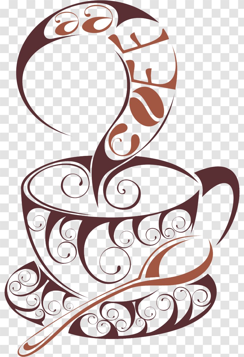 Coffee Cup Tea Cafe Wall Decal - Passion Transparent PNG