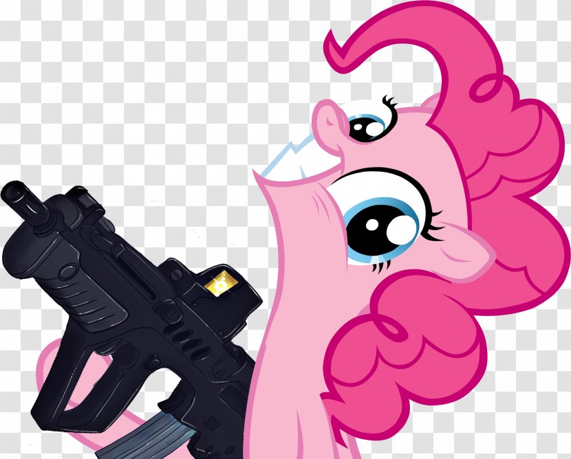Pinkie Pie Cupcake Rarity Applejack Pony - IWI Tavor Transparent PNG