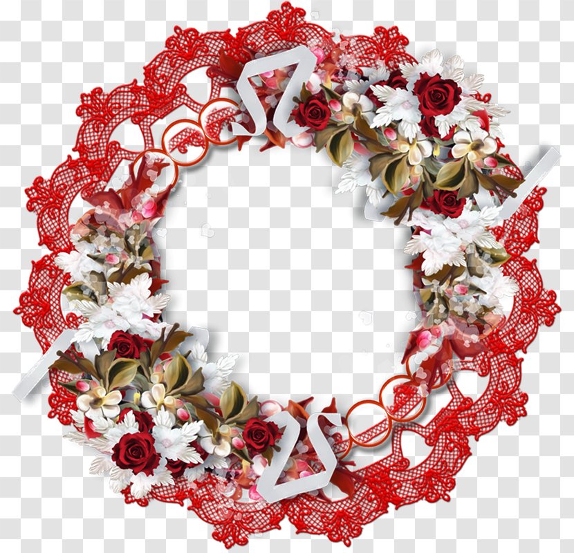 Wreath Flower Embroidery Christmas - Photography - Fy Four Satellite Transparent PNG