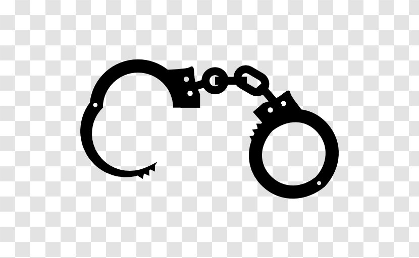 Handcuffs - Computer Software - Black And White Transparent PNG
