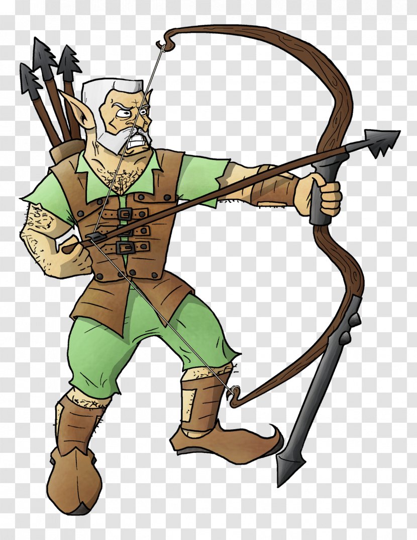 Cartoon Comics Bow And Arrow Illustration - Art - Play Elder Scrolls Arena Transparent PNG