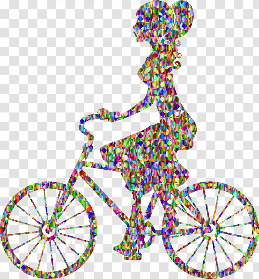 Bicycle Cycling Silhouette Clip Art - Heart Transparent PNG