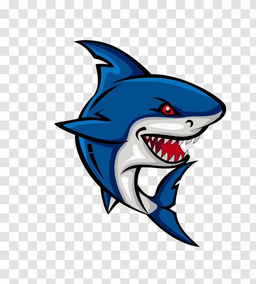 Shark Cartoon Clip Art - Marine Mammal Transparent PNG