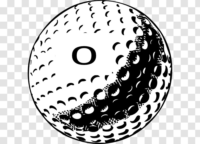 Golf Balls Clip Art - Monochrome Transparent PNG