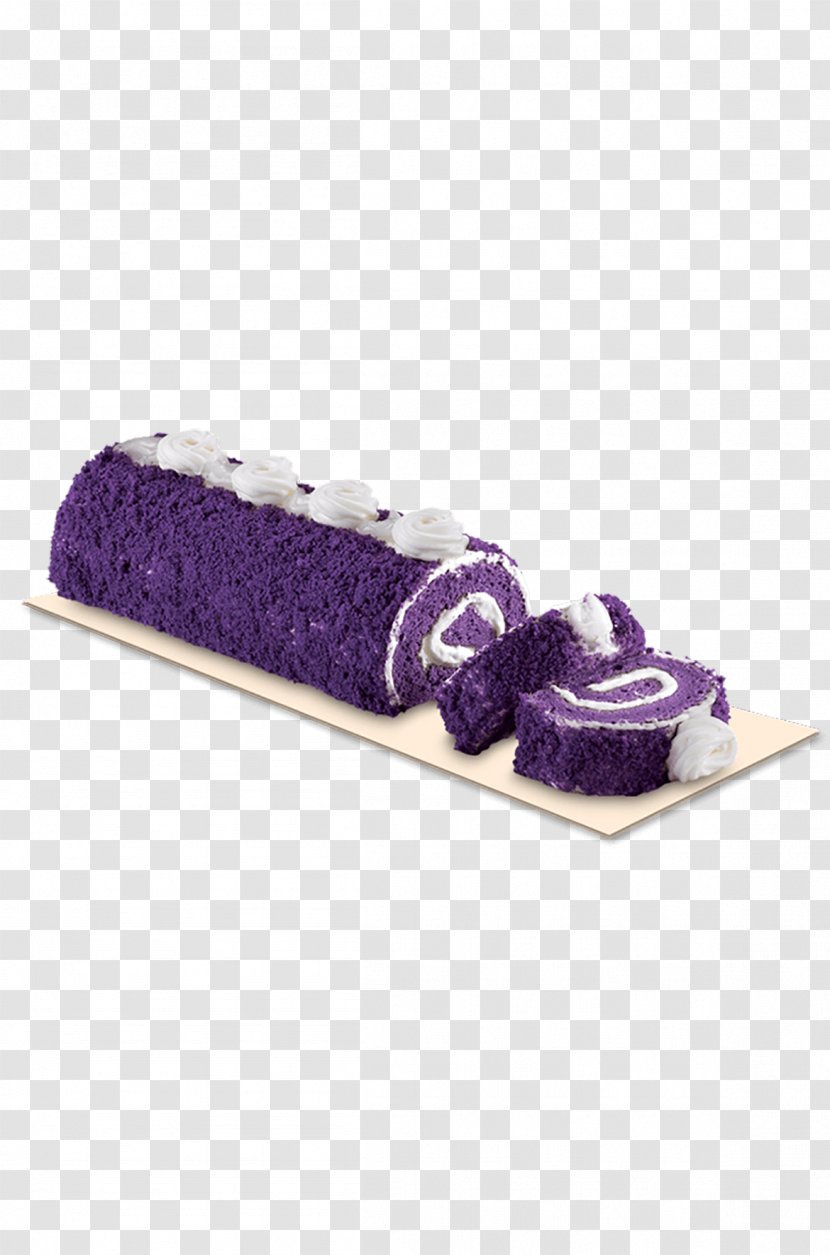Swiss Roll Ube Halaya Red Ribbon Cream Cake - Biscuits Transparent PNG