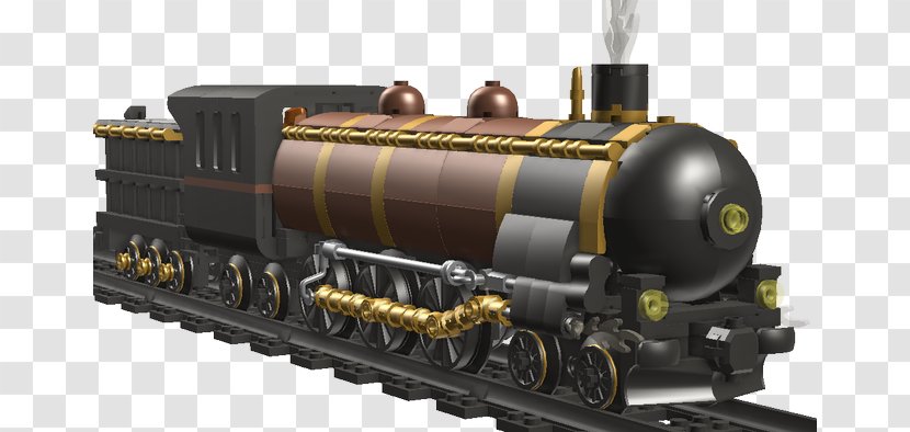 Train Locomotive Steam Engine Rolling Stock - Vehicle - Lego Trains Transparent PNG