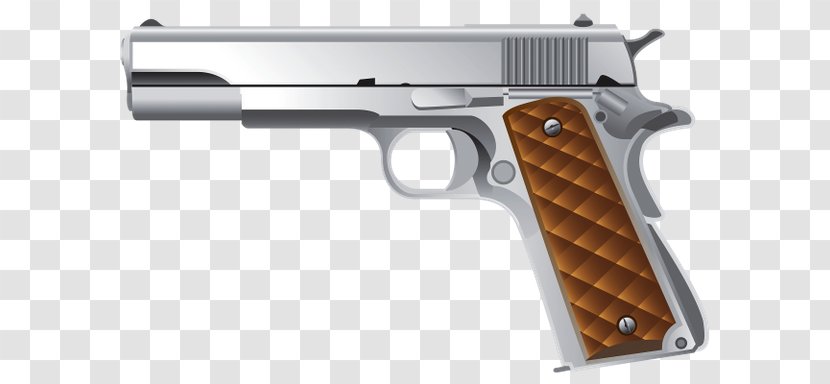 Firearm Handgun Self-defense Weapon Pistol - Silhouette Transparent PNG