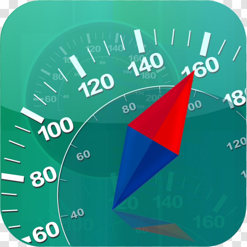 Green Teal Turquoise Circle - Microsoft Azure - Speedometer Transparent PNG