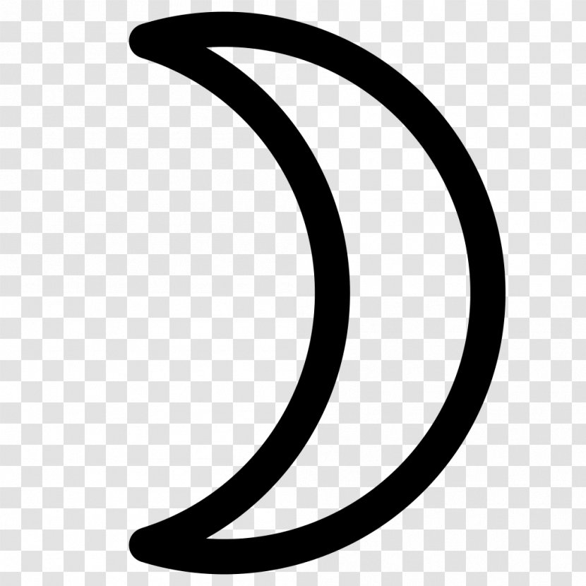 Silver Alchemical Symbol Astrological Sign Crescent - Meaning - Astrology Transparent PNG