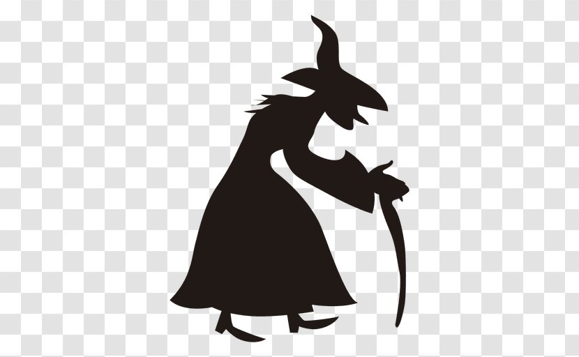 Halloween Drawing Silhouette - Witchcraft Transparent PNG