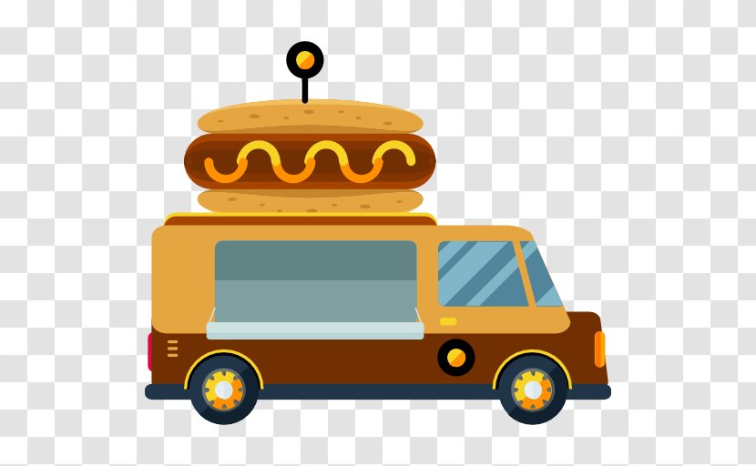 Hot Dog Fast Food Truck Cart Transparent PNG