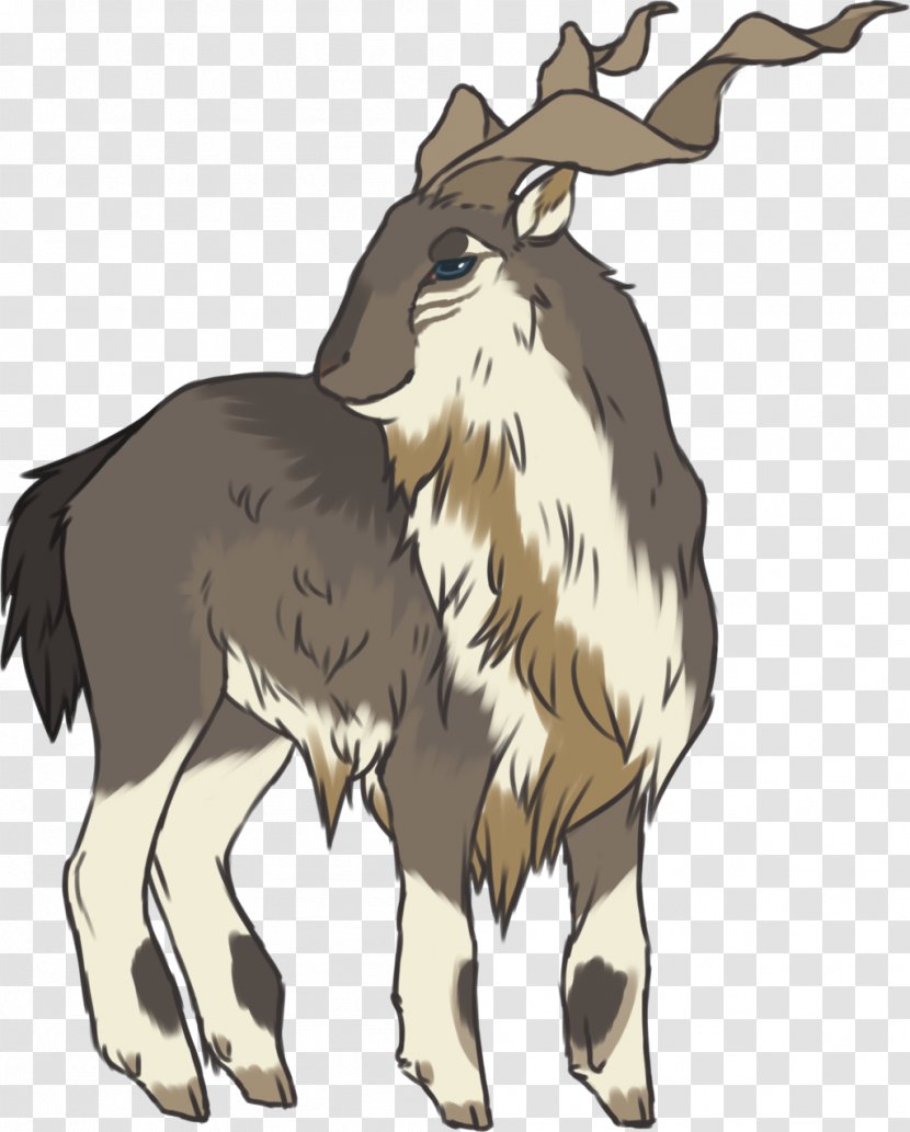 Cattle Goat Corkscrew Horn Reindeer Transparent PNG