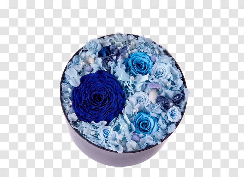 Blue Rose Cut Flowers - Flower - Small Fresh Box Transparent PNG