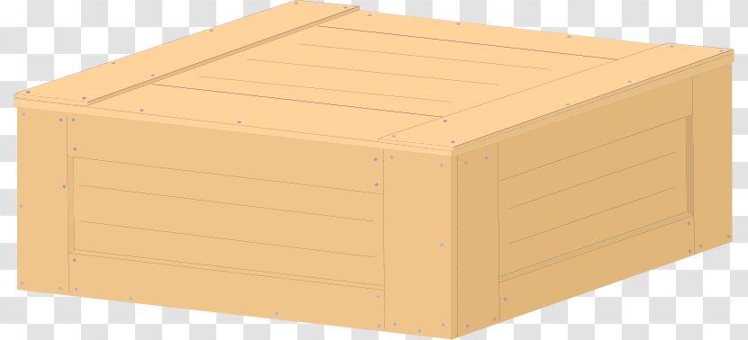 Crate Wooden Box Clip Art - Orange Cartoon Transparent PNG
