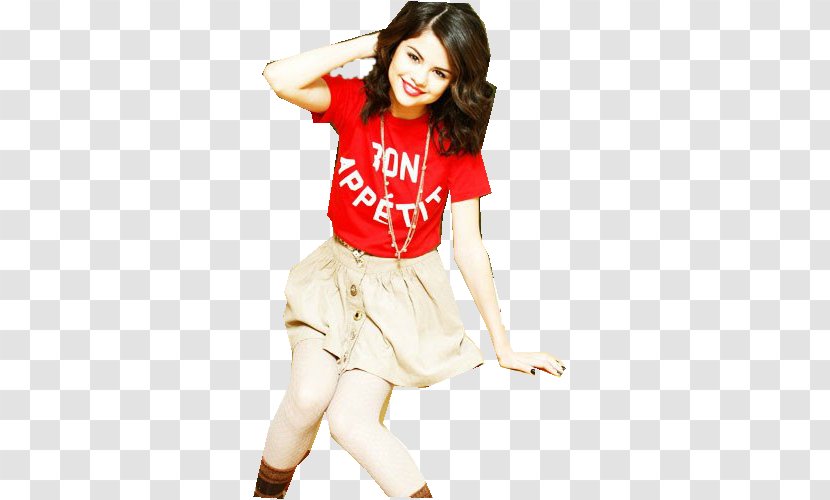 Selena Gomez T-shirt Shoulder Sleeve Costume - Silhouette Transparent PNG