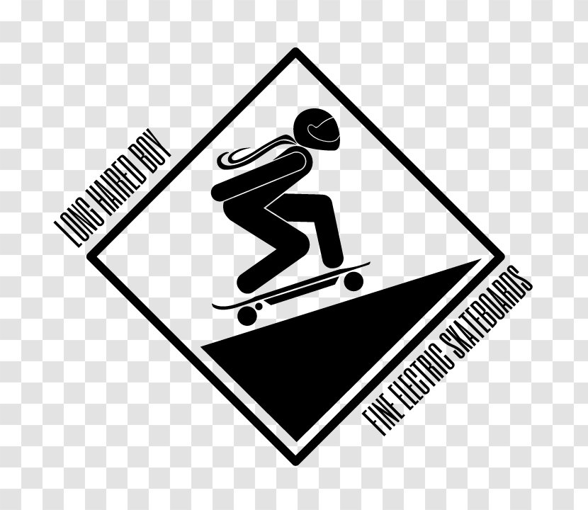 T-shirt Electric Skateboard Logo Sign Road - Text Transparent PNG