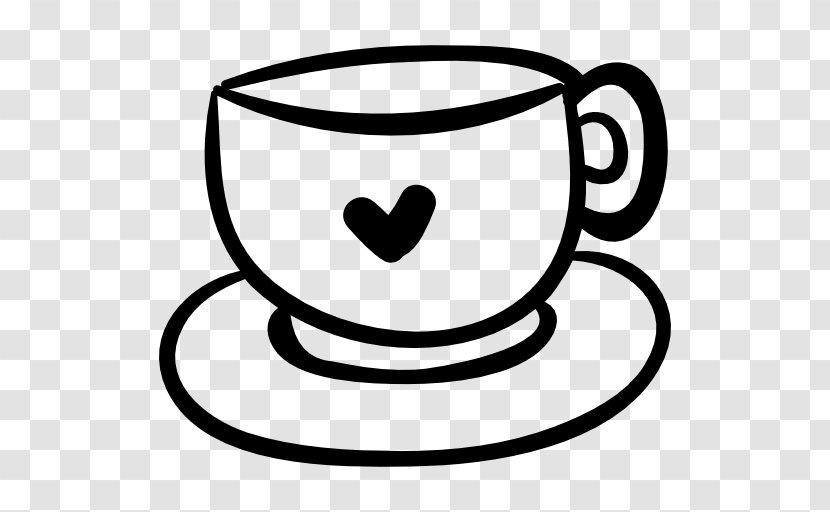 Coffee Cup Mug Cappuccino Heart - Sketch Transparent PNG