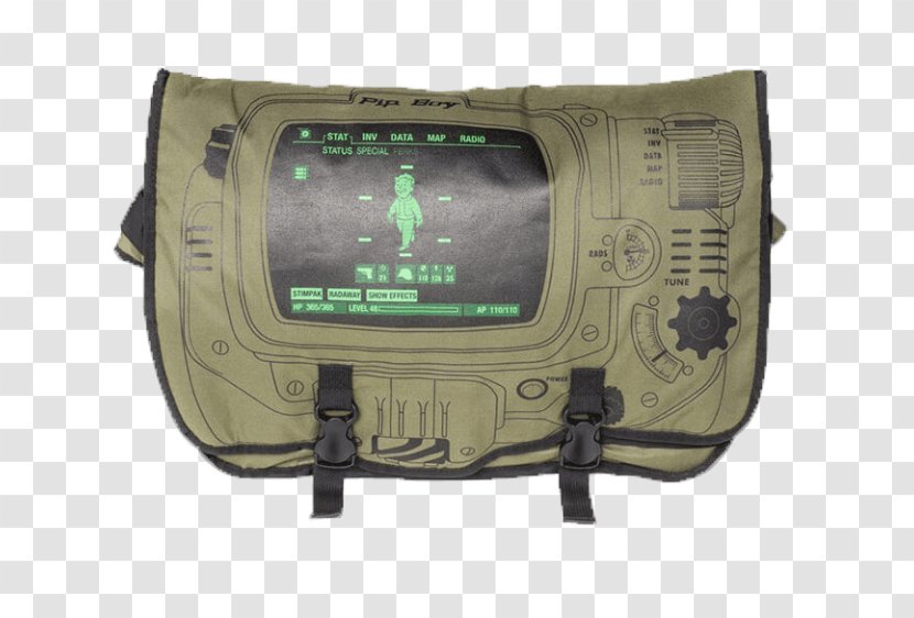 Fallout: New Vegas Fallout Pip-Boy 4: Nuka-World The Vault Video Game - Bag Transparent PNG