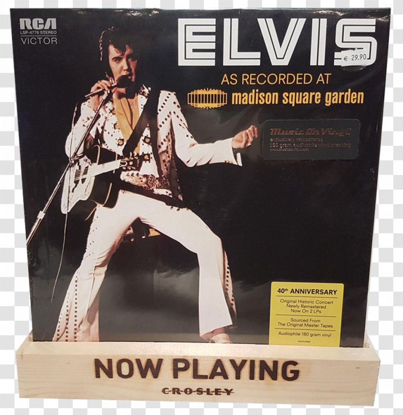 As Recorded At Madison Square Garden Phonograph Record LP Album - Live - Crosley Radio Transparent PNG