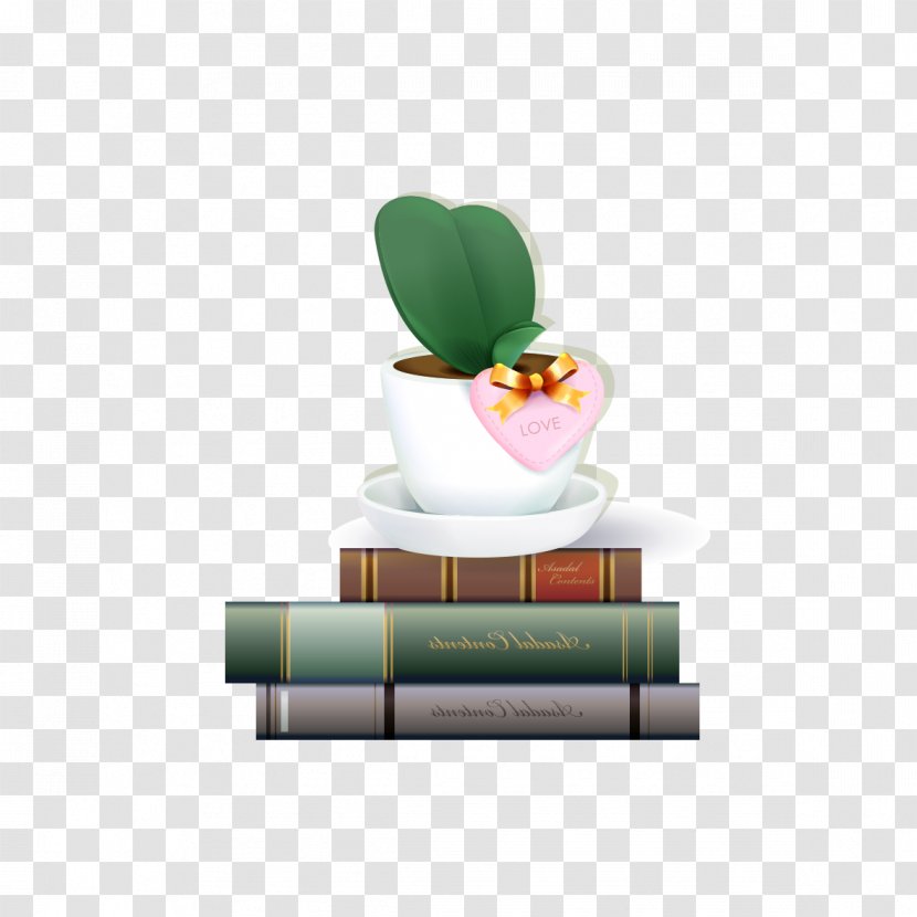 Book Icon - Heart - Books And Flower Transparent PNG