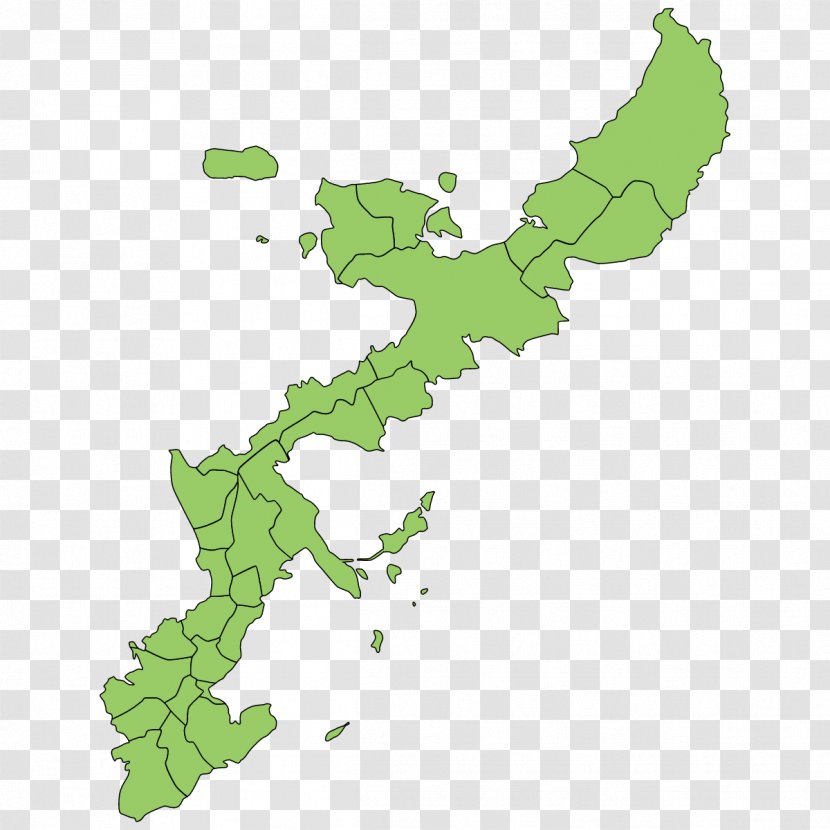 Okinawa Island Kerama Islands - Tree - Huxing Map Transparent PNG