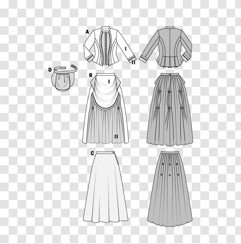 Burda Style Sewing Dress Costume Pattern - Sleeve Transparent PNG