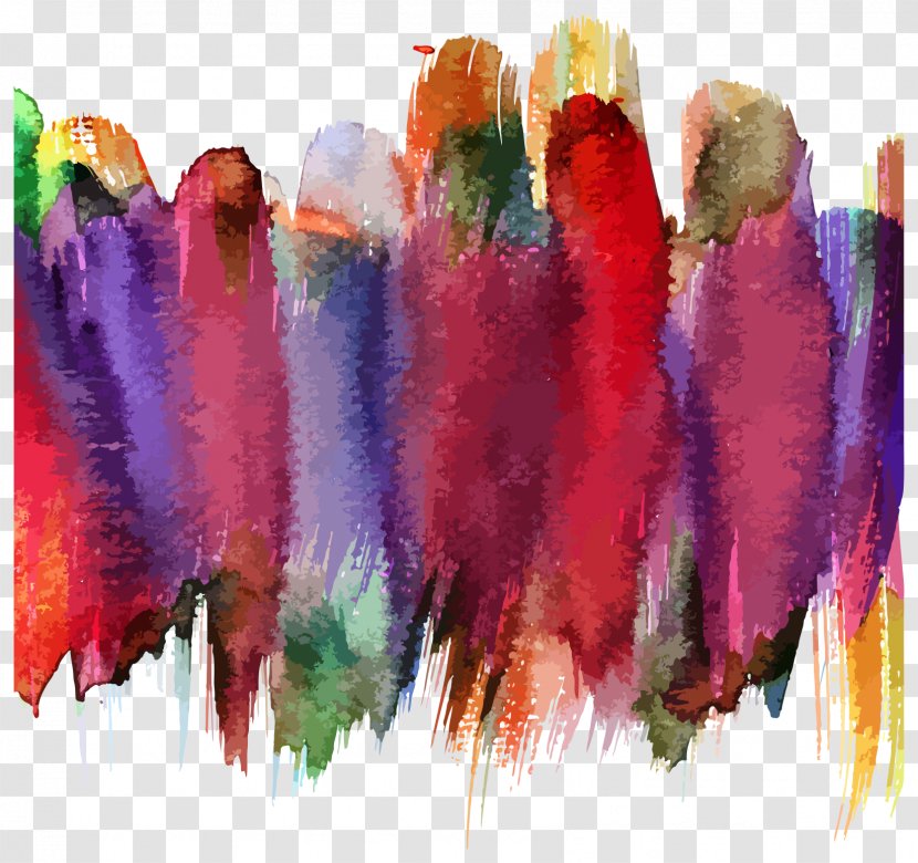 Drawing Painting Royalty-free Illustration - Watercolor Paint - Oil Color Lines Vector Transparent PNG