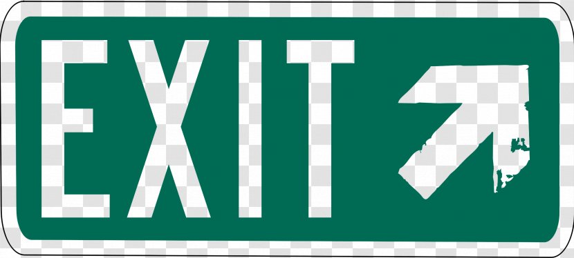 Exit Sign Light Emergency UL Electricity - Vehicle Registration Plate - Transparent Images Transparent PNG