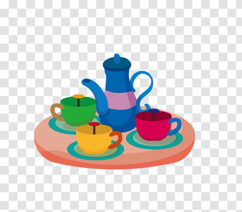Royalty-free Illustration - Drawing - Tea Set Transparent PNG