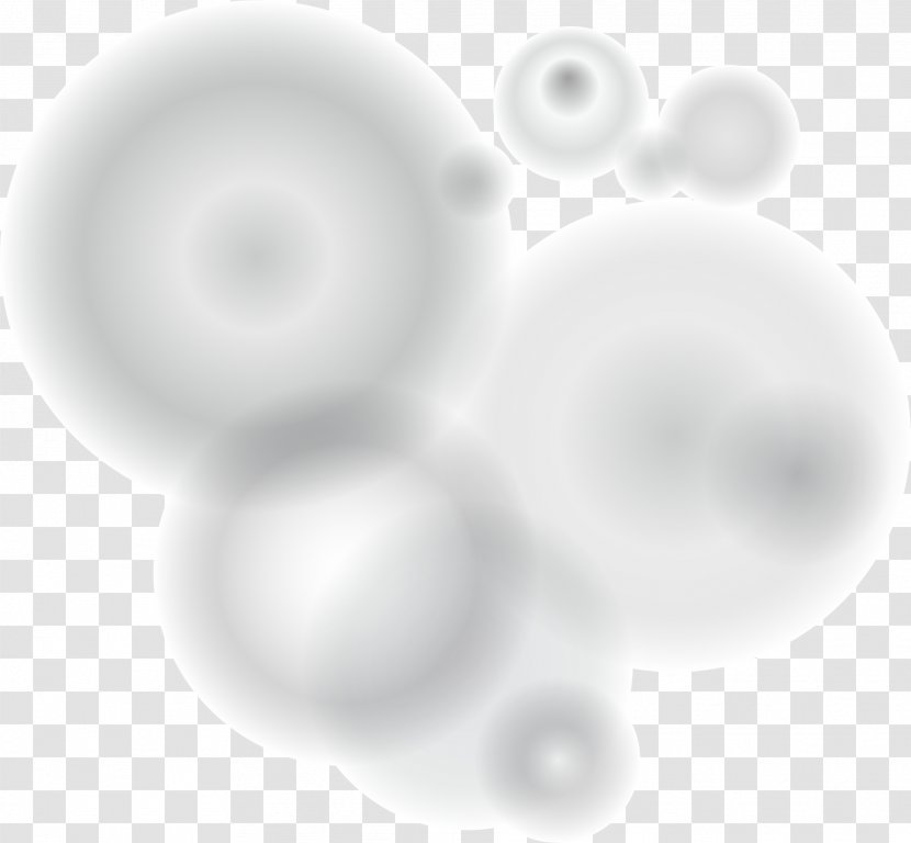 White Circle Pattern - Black And - Gray Fresh Halo Transparent PNG