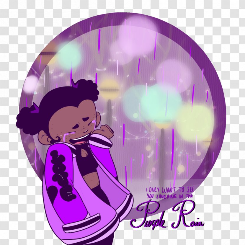 Cartoon Font - Purple Rain Transparent PNG