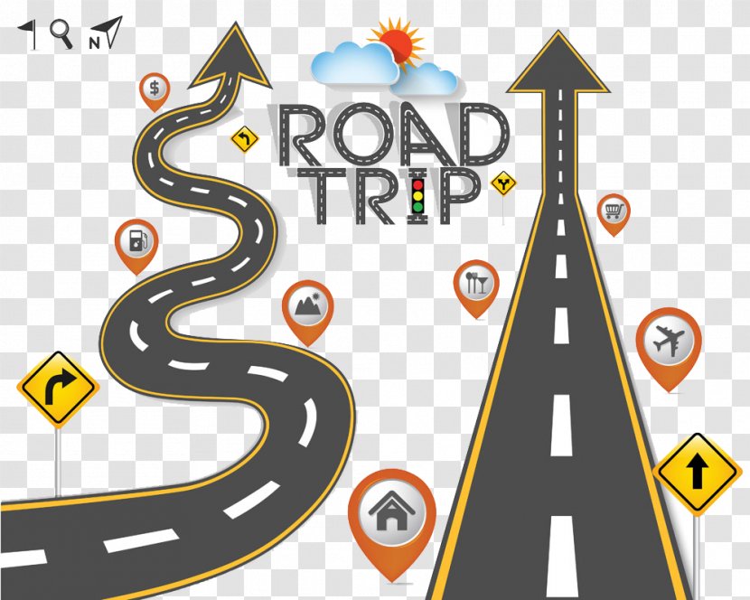 Road Trip Travel Clip Art - Symbol - Winding Transparent PNG