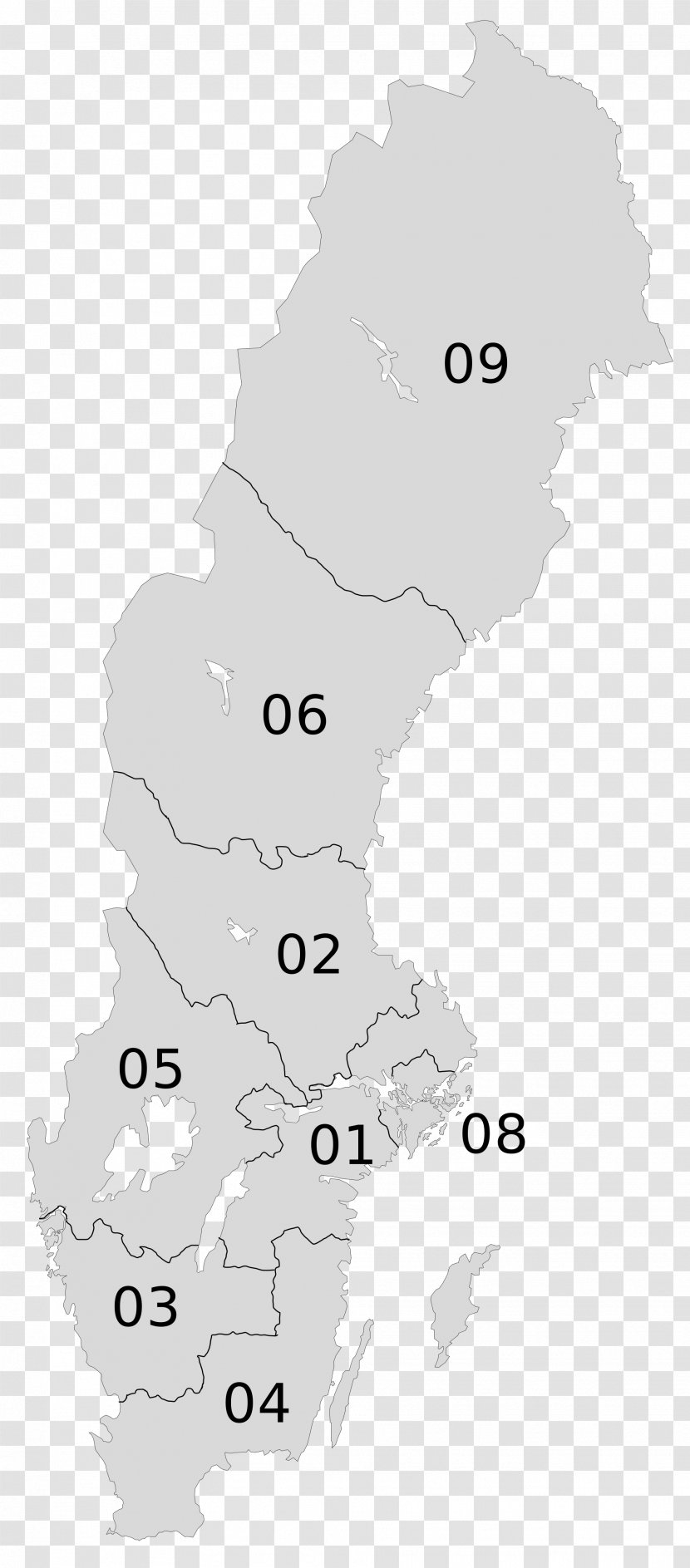 NUTS Statistical Regions Of Sweden Lands Swedish Nomenclature Territorial Units For Statistics East - Numerical Digit Transparent PNG