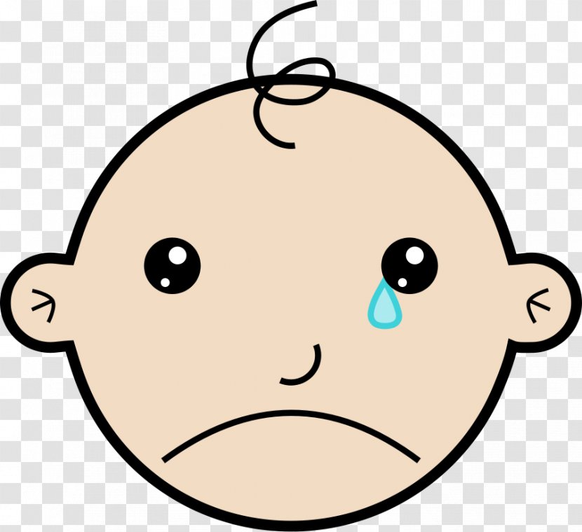 Crying Animation Infant Cartoon Clip Art - Nose - Cried Cliparts Transparent PNG