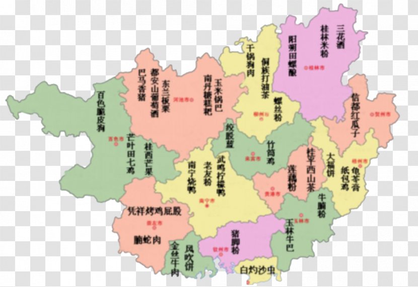 Liuzhou Shandong Chinese Cuisine Luosifen Cantonese - Guangxi - Map Food Vector Transparent PNG