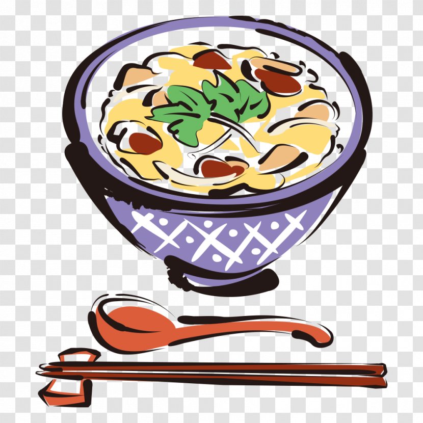 Oyakodon Japanese Cuisine Donburi Food Illustration - Restaurant - Breakfast Transparent PNG