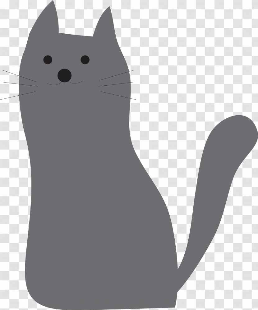 Whiskers Black Cat Le Chat Noir - Mammal - Vector Transparent PNG