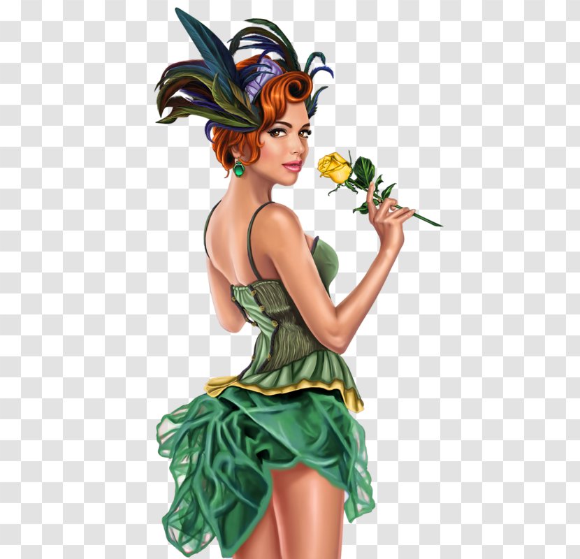 Woman 3D Computer Graphics Clip Art - Flower Transparent PNG