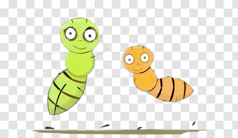 Larva Cartoon - Membranewinged Insect - Bee Smile Transparent PNG