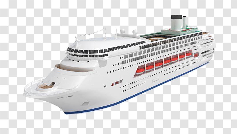 Cruise Ship Model 3D Computer Graphics Modeling - 3d - Red Giant Transparent PNG