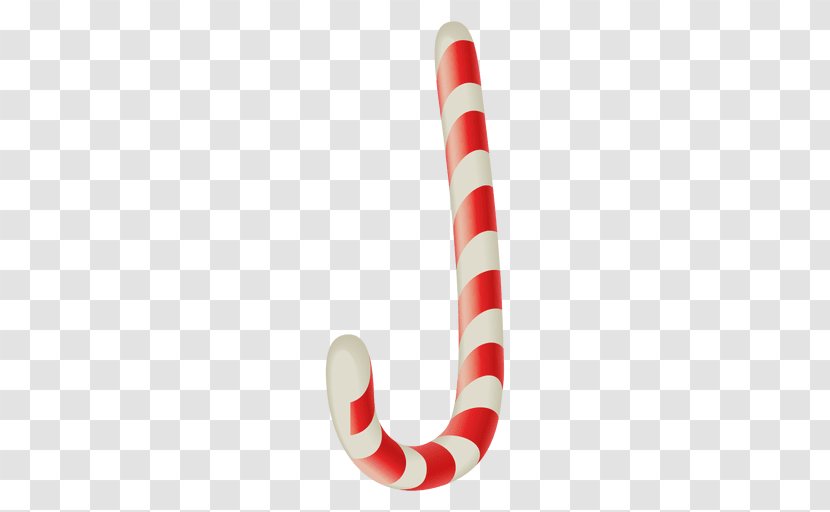 Candy Cane - Red Transparent PNG