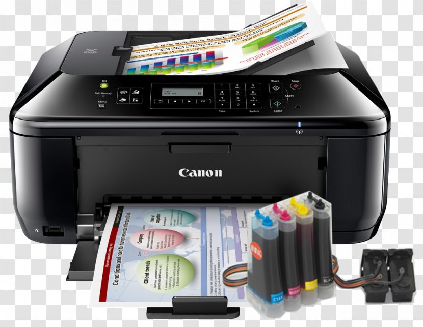 Ink Cartridge Inkjet Printing Multi-function Printer Image Scanner Transparent PNG