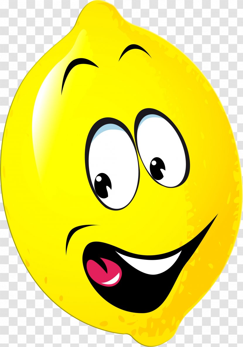 Lemon Cartoon Humour - Smiley Transparent PNG