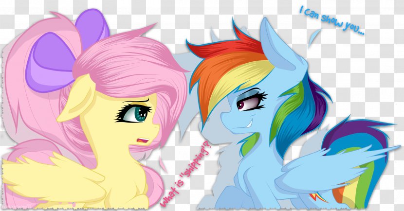 Pony Rainbow Dash Fluttershy Ship Cargo - Watercolor - Magic Glow Transparent PNG