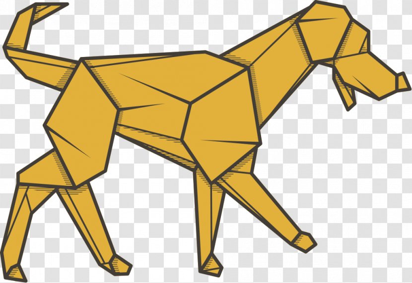 Dog Mammal Carnivora Canidae Art - Organism - Origami Transparent PNG