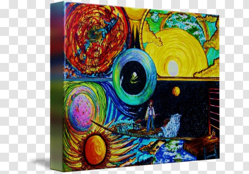 Modern Art Acrylic Paint Painting Psychedelic - Psychedelia Transparent PNG