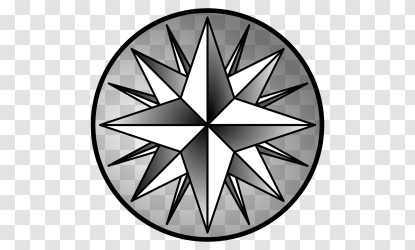 North Compass Rose Clip Art Vector Graphics - Map Transparent PNG