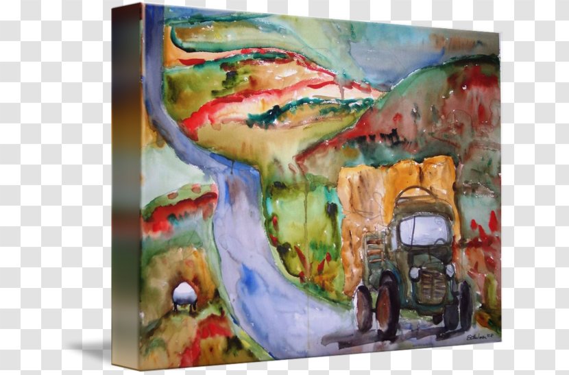 Watercolor Painting Gallery Wrap Canvas Mural - Paint Transparent PNG